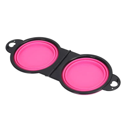 gamelle chien pliable rose