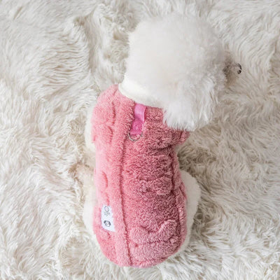 manteau pour chien rose