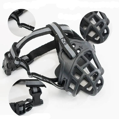 muselière respirante anti- morsure quatre saisons universelle respirante creuse muselière respirante résistante à l'usure muselière enveloppante à 360 degrés