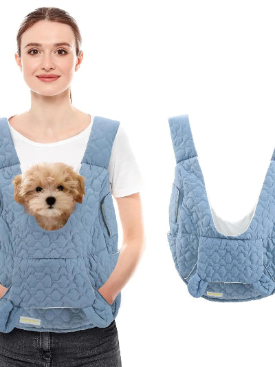 sac a dos chien bleu