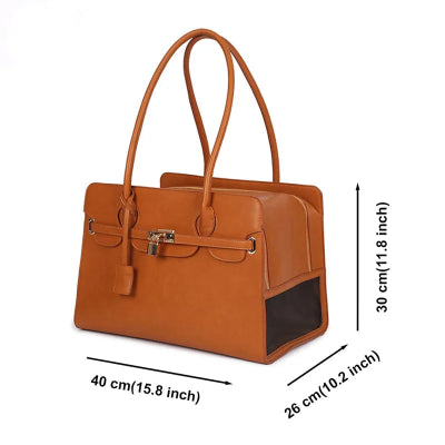 sac de transport pour chien- beige