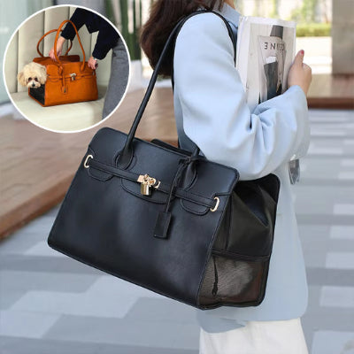 sac de transport- pour chien_ noir