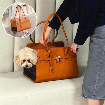 sac de transport pour chien- beige