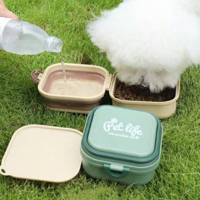 Notre bol pliable pour chat adopte une conception à double coque, l'une peut contenir de la nourriture pour animaux et l'autre peut contenir de l'eau.La séparation sèche et humide rend le temps de repas de l'animal plus détendu et agréable.