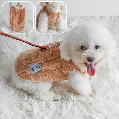 manteau pour chien  rose claire 