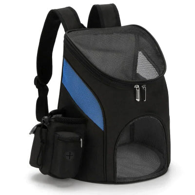  Sac a dos chien noir  et bleu 