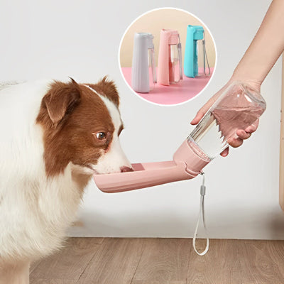 gourde pour chien  rose