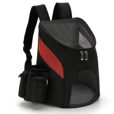 sac a dos chien noir et rouge 