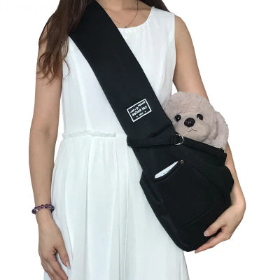sac a dos pour chien noire 